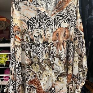 Zara Oversized slinky shirt / Size MD. New condition